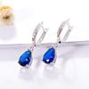 Bansriracha Genuine 925 Sterling Silver Clip Earrings for Women Blue Sapphire Gemstone Earrings Jewelry Wedding Birthstone Gift 4.8 view 3