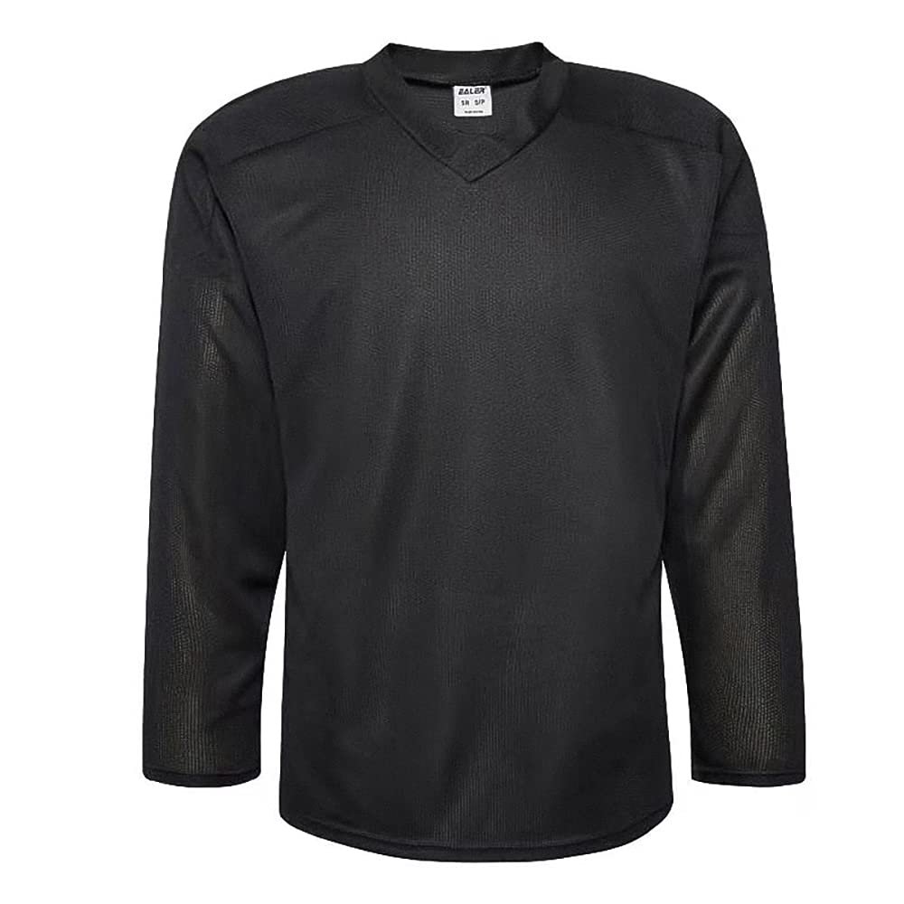 EALER H80 Series Blank Ice Hockey Practice Jersey for Men and Boy - Senior and Junior - Adult and Youth Black