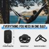 Camping Hammock Double & Single Portable Hammock with Tree Straps, Lightweight Nylon Parachute Hammocks Camping Accessories Gear for Indoor Outdoor Backpacking, Travel, Hiking, Beach view 4