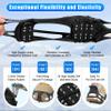 Ice Cleats for Shoes and Boots, Snow Traction Cleats Crampons Anti Slip 24 Steel Grippers Shoe Spikes Grips for Snow and Ice Slip-on Snow Cleats Overshoes for Women Men Winter Walking Hiking Fishing view 4