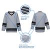 EALER H400 Series Blank Ice Hockey Practice Jersey League Jersey for Men and Boys - Senior and Junior - Adult and Youth Grey/Black view 2