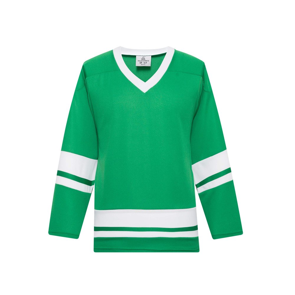 EALER H400 Series Blank Ice Hockey Practice Jersey League Jersey for Men and Boys - Senior and Junior - Adult and Youth Kelly/White