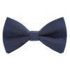 WELROG Classic Pre-Tied Bow Tie for Children & Adults Solid Color Adjustable Bowtie(Denim) view 1