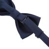 WELROG Classic Pre-Tied Bow Tie for Children & Adults Solid Color Adjustable Bowtie(Denim) view 4