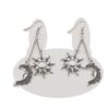 1pair Sun and Moon Earrings,Sun and Moon Jewellery,Wiccan Jewelry,Sun Earrings,Moon,Women Dangle Earring (#2) view 1