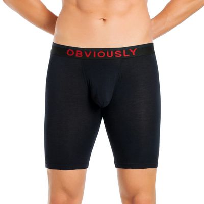 Obviously FreeMan - Boxer Brief 9 inch Leg - Black - 2X-Large