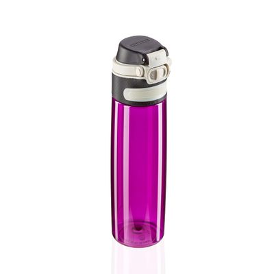 Leifheit Tritan Flip 550 ml Drinking Bottle, Tritan, purple, 17.5 x 17.5 x 24.5 cm