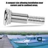 thru hull fittings for boats - Straight Thru-Hull Valve Fitting 3/4" Stainless Steel Marine Barbed Hose Fittings for Boats Yachts Car Trailer Barbed Drain Thru-Hull Fitting Hose Barb Thru Drain view 3