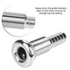 thru hull fittings for boats - Straight Thru-Hull Valve Fitting 3/4" Stainless Steel Marine Barbed Hose Fittings for Boats Yachts Car Trailer Barbed Drain Thru-Hull Fitting Hose Barb Thru Drain view 4