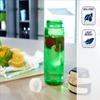 Leifheit Tritan Bottle Flip 550 ml, 100% Leak-Proof Sports Bottle, One Hand Opening, Lightweight and Shatterproof Water Bottle, Fruit Filter, Sustainable Water Bottle, BPA-Free, Kiwi view 2