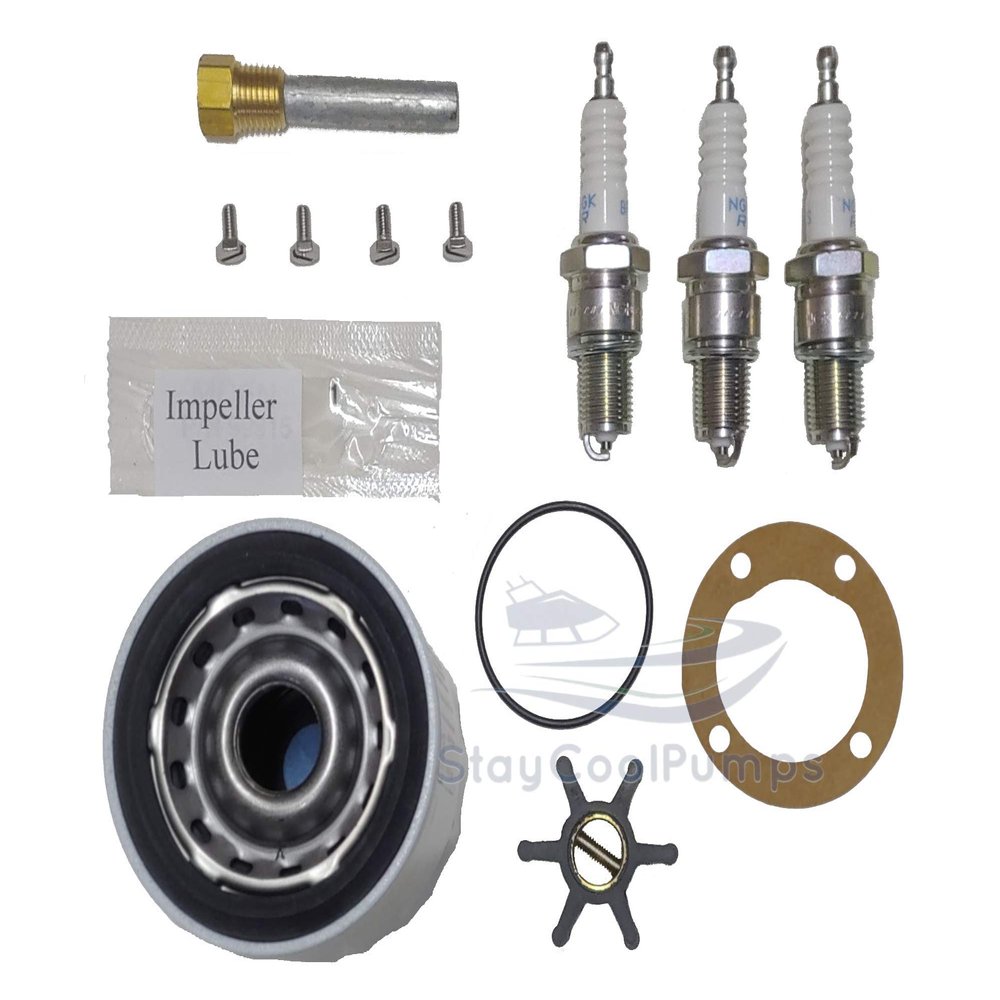 StayCoolPumps SCP-W2w3sp Maintenance Service Kit for Westerbeke Marine Gas Generators 5.0BCGB 7.0BCG 7.0BCGA 7.0BCGB 3.75BCGB 4.5BCG 4.5BCGB 5.0BCG