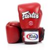 Fairtex BGV1BR Muay Thai Boxing Breathable Gloves for Men, Women, Kids | MMA Gloves, Kickboxing, Gym, Workout | Premium Quality, Light Weight & Shock Absorbent 8 oz Boxing Gloves-Red view 1