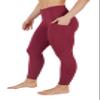 90 Degree By Reflex Power Flex Yoga Pants - High Waist Squat Proof Ankle Leggings with Pockets for Women - Royal Kir - Small view 1
