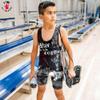4 Time All American Sublimated Wrestling Singlet  Stitched & Durable Mens Singlet  Singlet for Wrestling, MMA & Powerlifting Wrestling Singlet Youth Boys (PS 144:1 Red, XL 191-220 lbs.) view 3