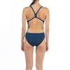 ARENA Women's Team MaxLife Swimsuit Solid Challenge Back One Piece Competition Training Bathing Suit Athletic Swimwear, Navy/Metallic Silver, US Size 22 view 2
