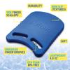 Junior Kickboard Buoy for Youth Children & Toddlers Swimming Aid & Exercise Training Board for Kids to Learn to Swim in The Pool & Open Waters | EVA Material & BPA Free (Blue 1-Pack) view 3
