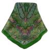 Pashmina & Silk Mulberry Silk Traditional Square Scarf Shruti Sage view 2