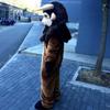 Antelope Cartoon Costume Mascot Plush with Mask for Adult Cosplay Party Halloween Dress Up view 4