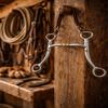 Professional Equine Horse Stainless Steel Western 5" Copper Roller Jointed Mouth Curb Horse Bit 35315B view 3