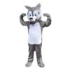 Gray Wolf Cartoon Costume Mascot Character Outfit