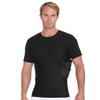 ISPRO TACTICAL - Made in USA - Concealed Carry Holster for Men & Gun Concealment Shoulder or Pistol Chest Compression Crew-Neck Shirt (Black, SM) view 1