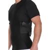 ISPRO TACTICAL - Made in USA - Concealed Carry Holster for Men & Gun Concealment Shoulder or Pistol Chest Compression Crew-Neck Shirt (Black, SM) view 2