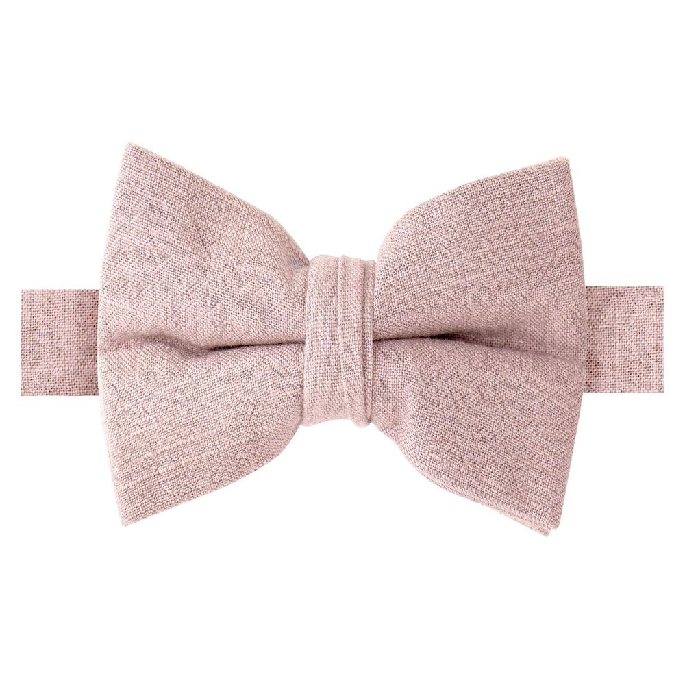 Spring Notion Men's Linen Blend Bow Tie Rose