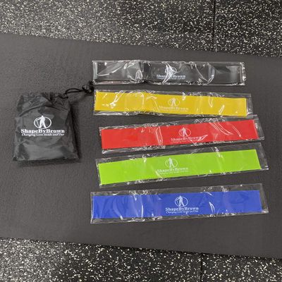 5 Fitness Resistance Bands for Exercise With Bag and Video