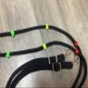 color coded lesson reins color knotted reins training reins view 2