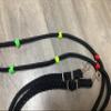 color coded lesson reins color knotted reins training reins view 3
