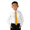 Spring Notion Boys' Linen Blend Zipper Necktie Mustard Medium view 4