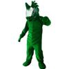 Green Horse Cartoon Costume Mascot Plush with Mask for Adult Cosplay Party Halloween Dress Up view 1
