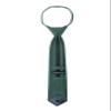 Spring Notion Boys' Linen Blend Zipper Necktie Forest Green Large view 2