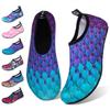WateLves Water Shoes for Womens Mens Barefoot Quick-Dry Aqua Socks for Beach Swim Surf Yoga Exercise Camping Must Haves (Fishscale Bluegreen, 36/37) view 1
