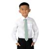 Spring Notion Boys' Linen Blend Zipper Necktie Sage Medium view 4