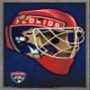 Trends International NHL Florida Panthers Mask 16 Wall Poster, 22.375" x 34", Barnwood Framed Version view 1