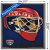 Trends International NHL Florida Panthers Mask 16 Wall Poster, 22.375" x 34", Barnwood Framed Version view 3