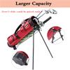 Golf Bag with Stand, Golf Carry Bag with Travel Shoulder, Lightweight Golf Bag for Men WomenGolf Stand Bag (Red) view 2