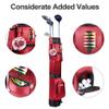 Golf Bag with Stand, Golf Carry Bag with Travel Shoulder, Lightweight Golf Bag for Men WomenGolf Stand Bag (Red) view 4