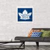 Trends International NHL Toronto Maple Leafs - Retro Logo 16 Wall Poster, 14.725" x 22.375", White Framed Version view 2