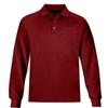 MOHEEN Men's Long Sleeve Polo Shirts Casual Solid Golf Polo Shirt (Wine Red,L) view 1