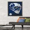 Trends International NHL Toronto Maple Leafs - Mask 16 Wall Poster, 22.375" x 34", Barnwood Framed Version view 2