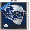 Trends International NHL Toronto Maple Leafs - Mask 16 Wall Poster, 22.375" x 34", Barnwood Framed Version view 3
