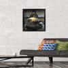 Trends International NFL New Orleans Saints - Helmet 16 Wall Poster, 14.725" x 22.375", Black Framed Version view 2