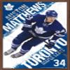 Trends International NHL Toronto Maple Leafs - Austin Matthews 16 Wall Poster, 14.725" x 22.375", Mahogany Framed Version view 1