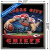 Trends International NFL Kansas City Chiefs - End Zone 17 Wall Poster, 22.375" x 34", Barnwood Framed Version view 3