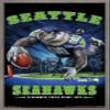 Trends International NFL Seattle Seahawks - End Zone 17 Wall Poster, 22.375" x 34", Barnwood Framed Version view 1