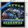 Trends International NFL Seattle Seahawks - End Zone 17 Wall Poster, 22.375" x 34", Barnwood Framed Version view 3