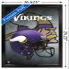 Trends International NFL Minnesota VIkings - Helmet 16 Wall Poster, 14.725" x 22.375", Black Framed Version view 3