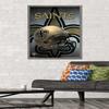 Trends International NFL New Orleans Saints - Helmet 16 Wall Poster, 22.375" x 34", Barnwood Framed Version view 2